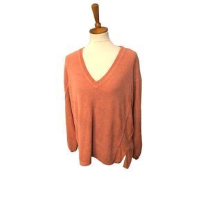 Lightweight soft Coral light pullover Urban Outfitters oversized pullover orange